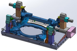 前副車(chē)架自(zì)動液壓夾具